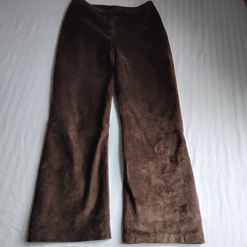 Ann Taylor Brown Boot Cut Suede Pants